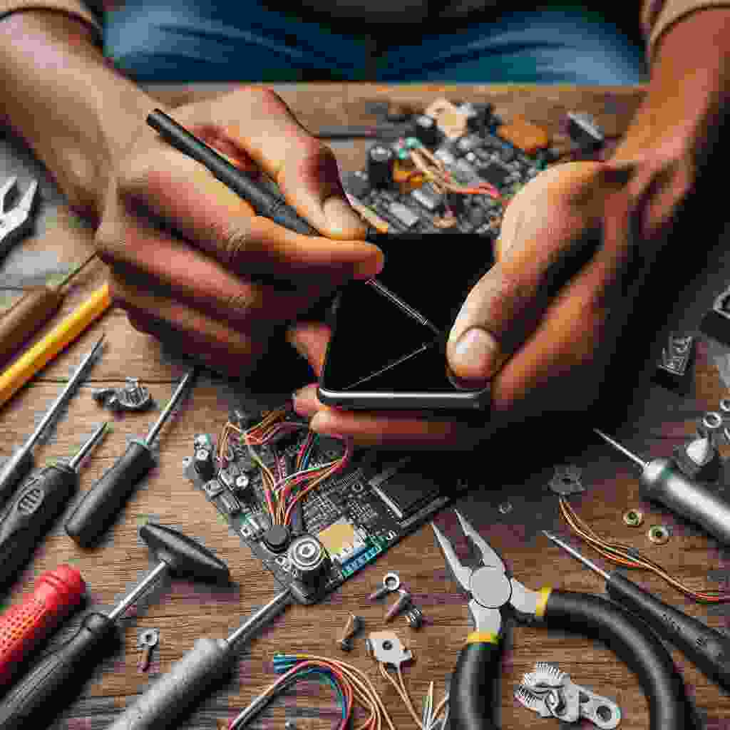 Mobile Repair Training in Kathmandu Nepal.