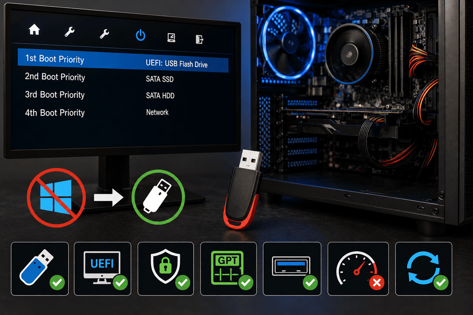 Why Your Desktop Won’t Boot from USB Even Though It’s Set in BIOS