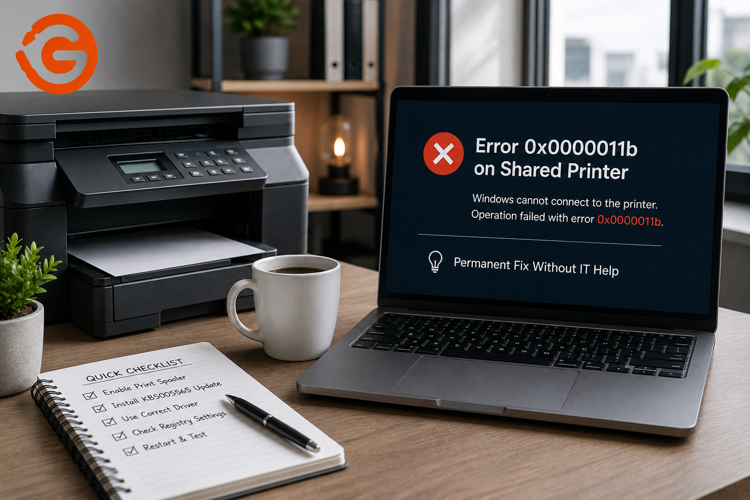 Error 0x0000011b on Shared Printer: Permanent Fix Without IT Help