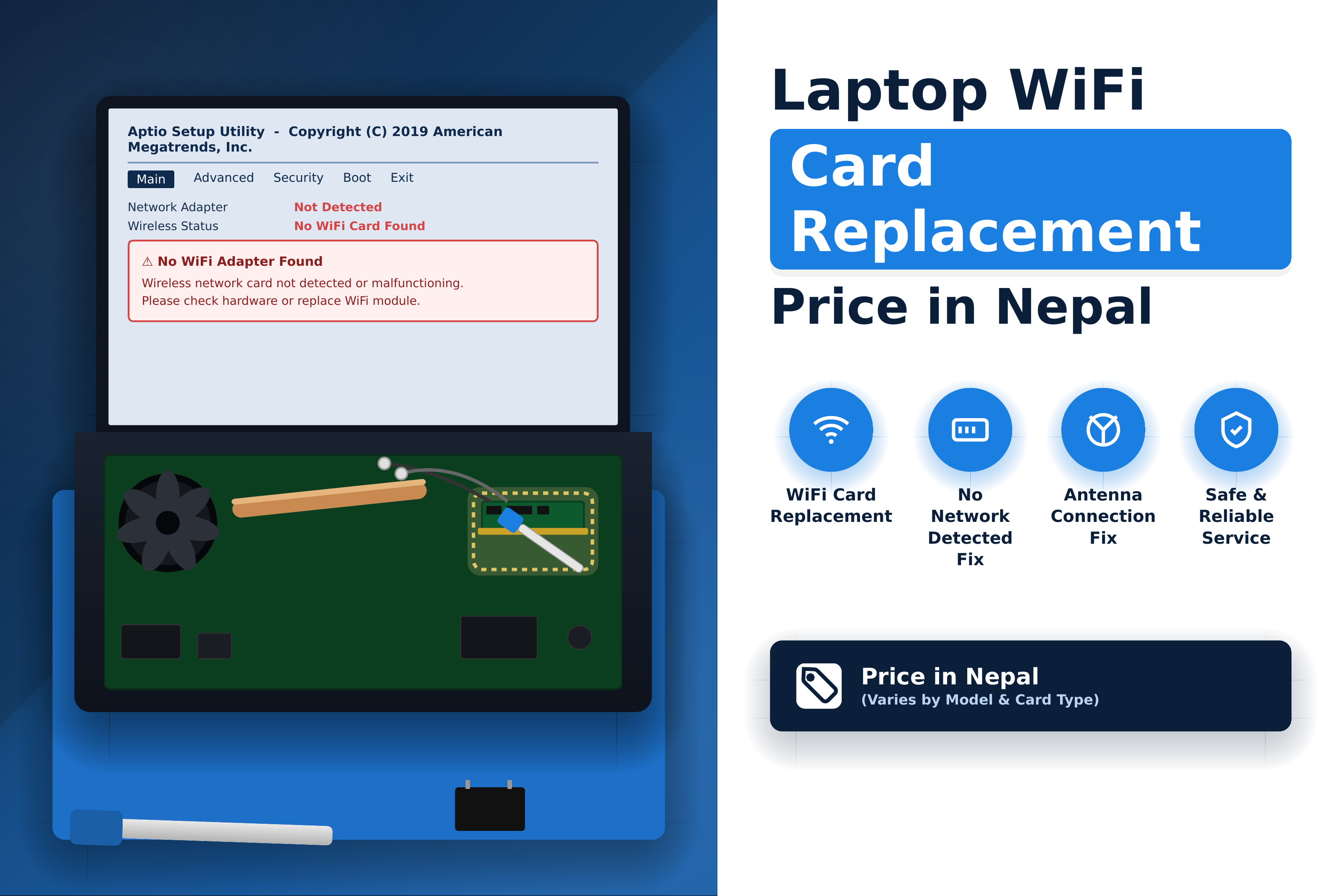 Laptop WiFi Card Replacement Price in Nepal